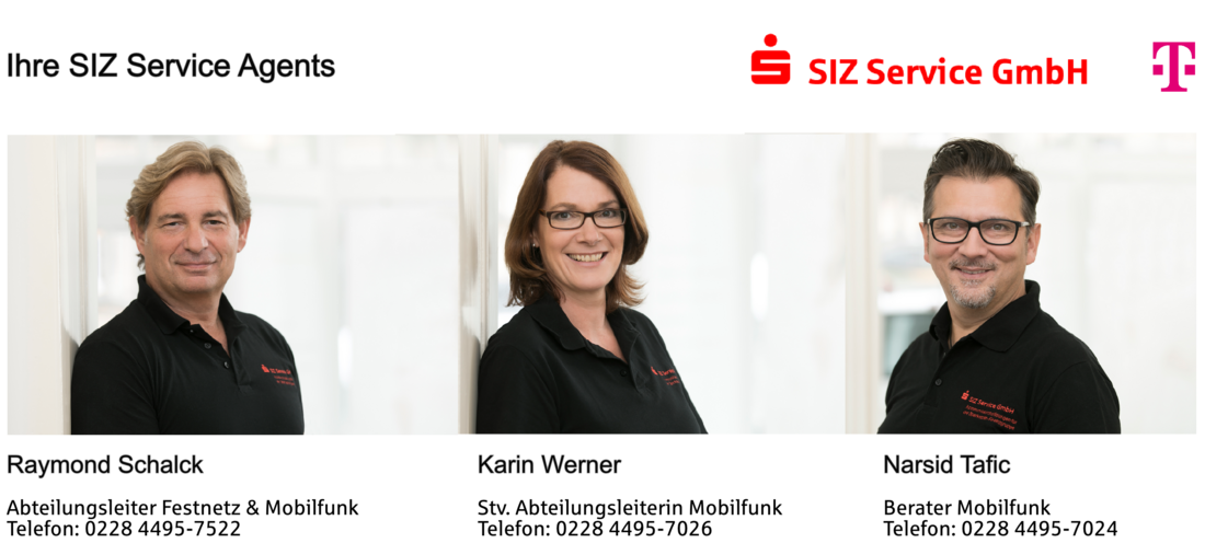 Ihre SIZ Service Agents